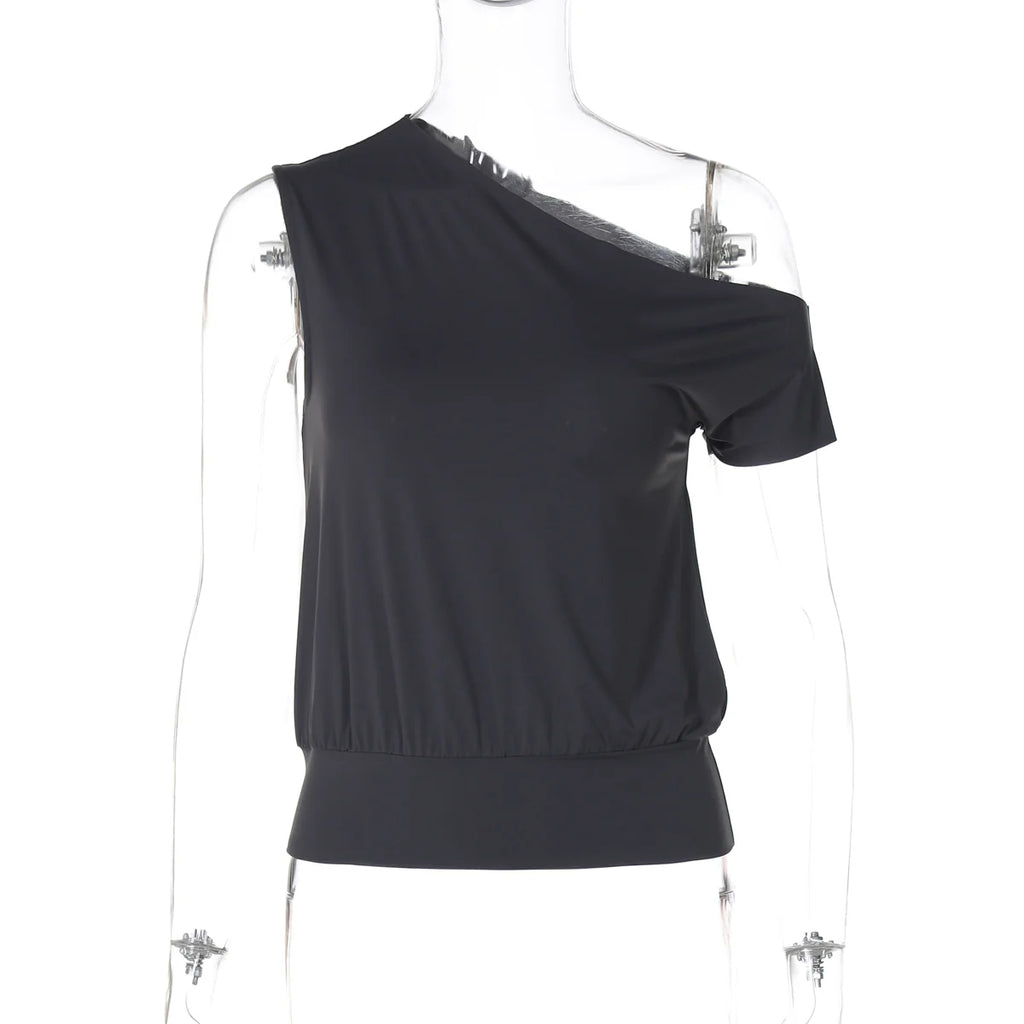 Kathryn One-Shoulder Tee