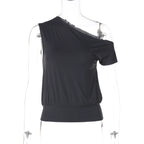 Kathryn One-Shoulder Tee