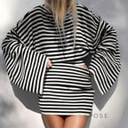 Kayden Striped Skirt Set