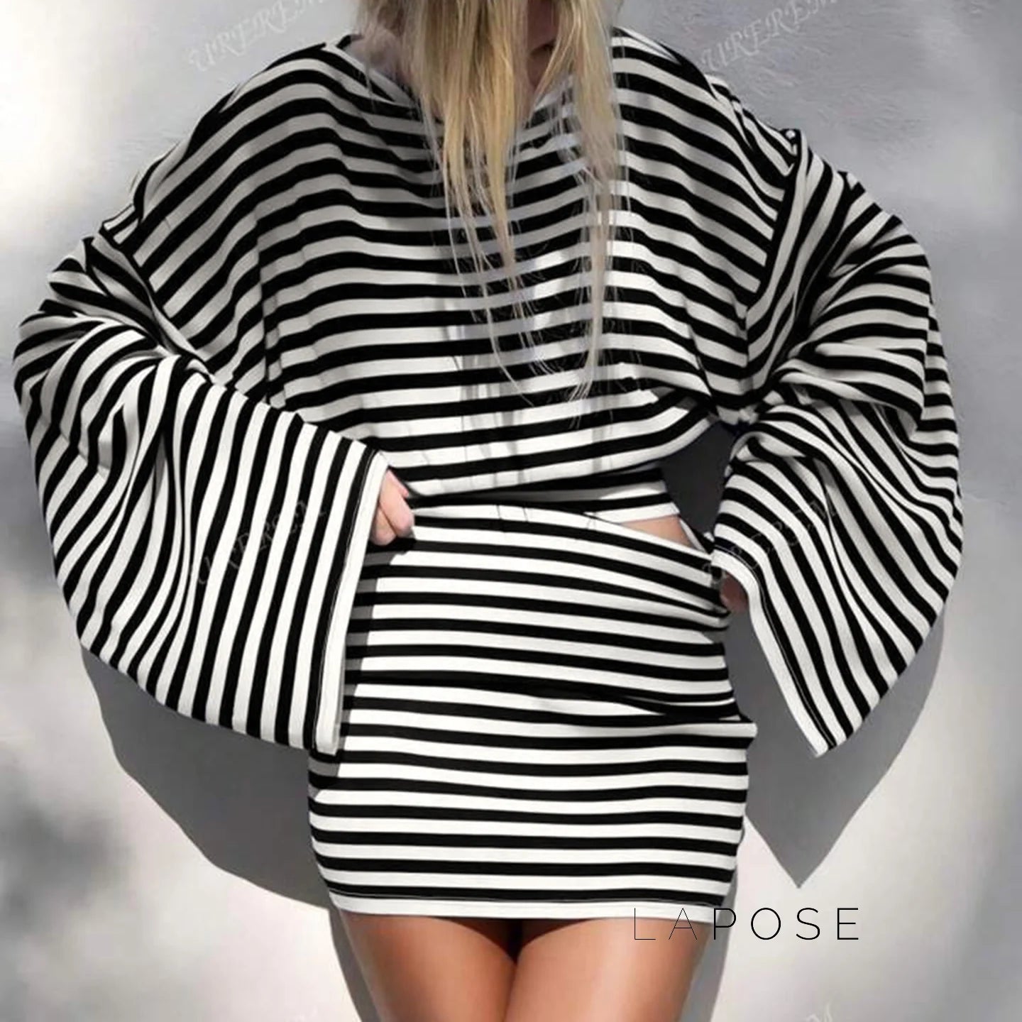 Kayden Striped Skirt Set