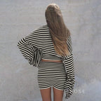 Kayden Striped Skirt Set