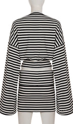 Kayden Striped Skirt Set