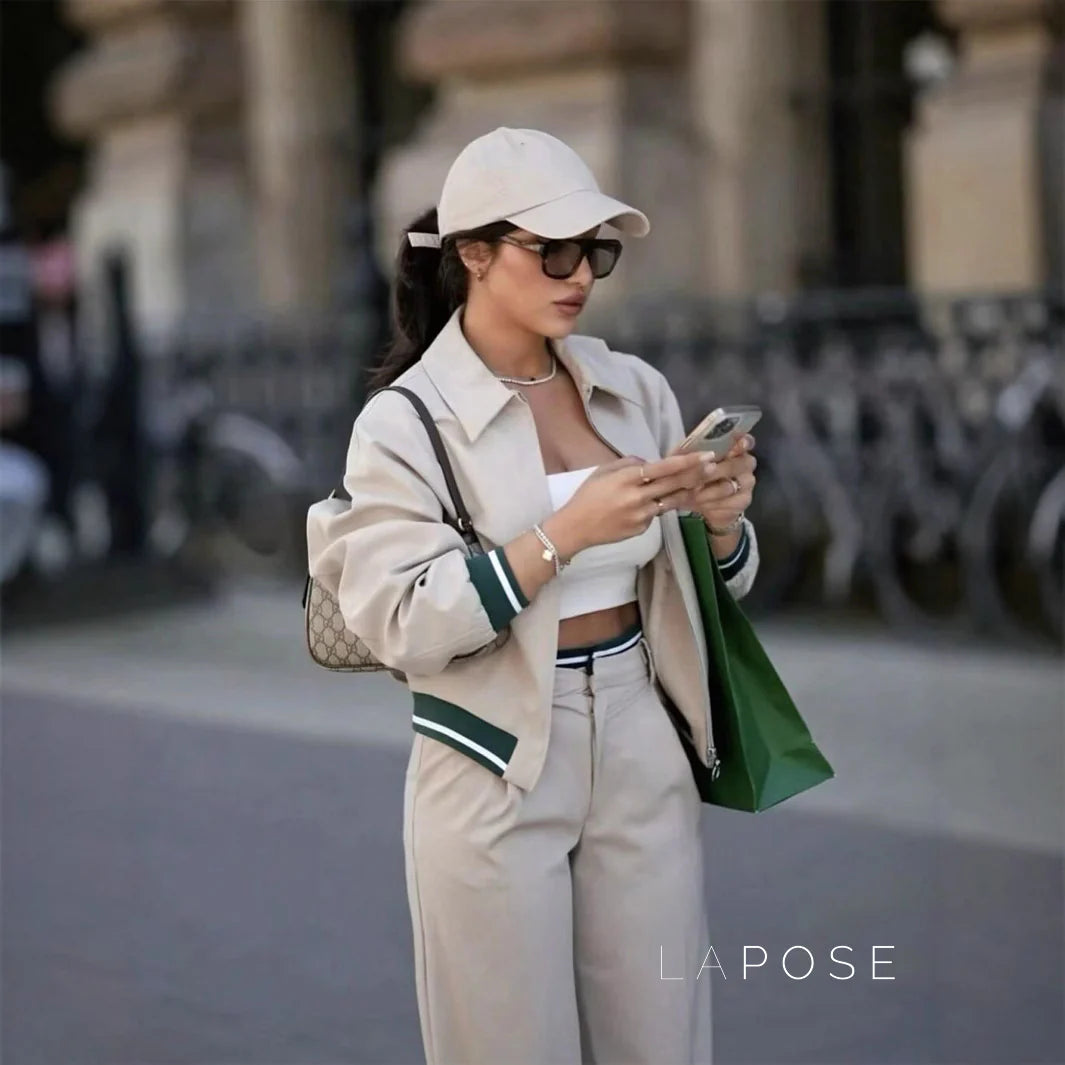 Kenley Khaki Ribbed Jacket