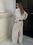 Kenley Khaki Ribbed Jacket