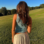 Kenzlie Lace Trim Crop Top