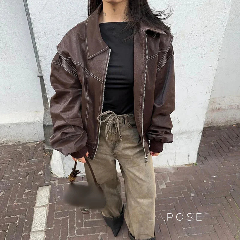 Keyli Vintage Biker Jacket