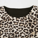 Khelani Leopard Asymmetric Skirt Set