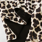 Khelani Leopard Asymmetric Skirt Set