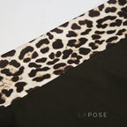 Khelani Leopard Asymmetric Skirt Set