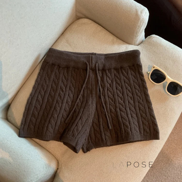 Khyla Cozy Wide-Leg Shorts