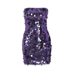 Kollins Sequin Strapless Midi Dress