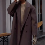 Korbyn Double-Breasted Woolen Coat