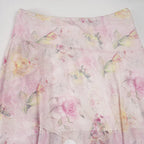 Korie Printed Ruffle Midi Skirt