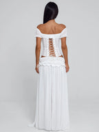 Kya Lace Bone Corset Top