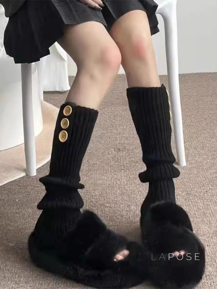 Kyra Buttoned Leg Warmers