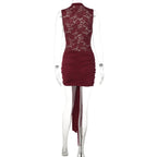Lace Detail Bodycon Mini Dress