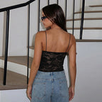 Lace See-Through V-Neck Camisole
