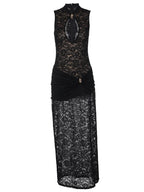 Lace Slit Maxi Dress