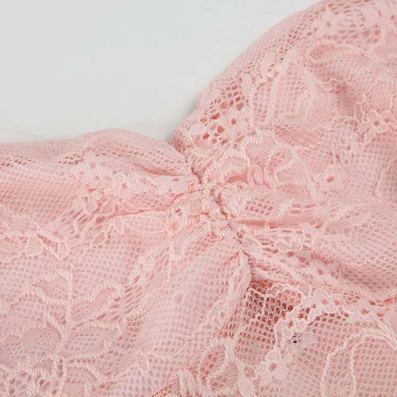 Lace Trim Halter Camisole Top