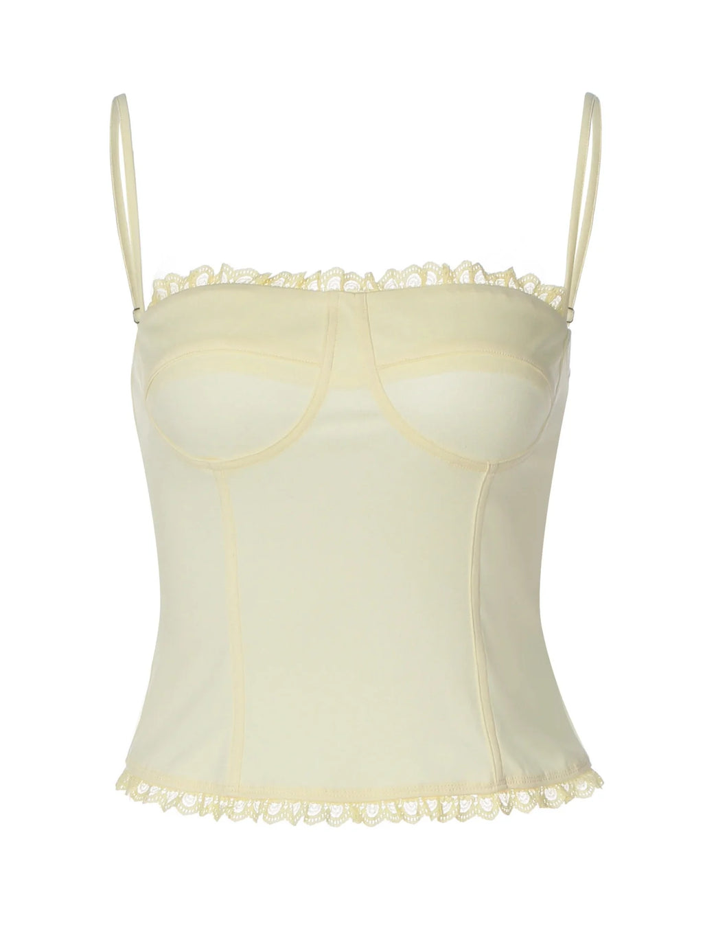 Lace Trim Patchwork Camisole