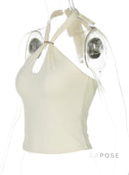 Lahna Halter Backless Crop Top