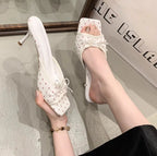 Larae Bow Mule Heels