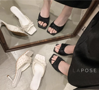 Larae Bow Mule Heels
