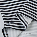 Lauren Striped Long Sleeve Crop Top