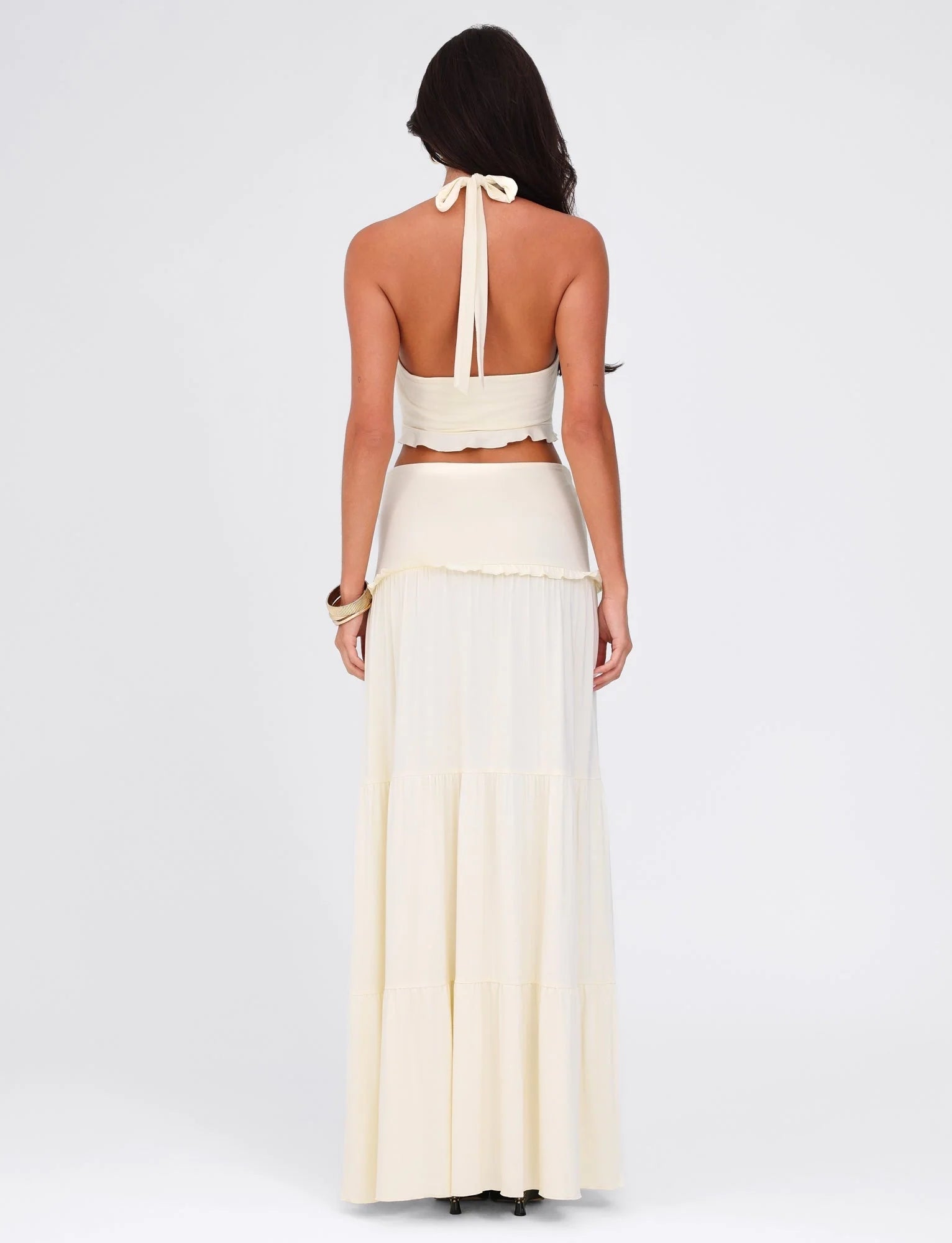 Layloni Twist Front Maxi Skirt