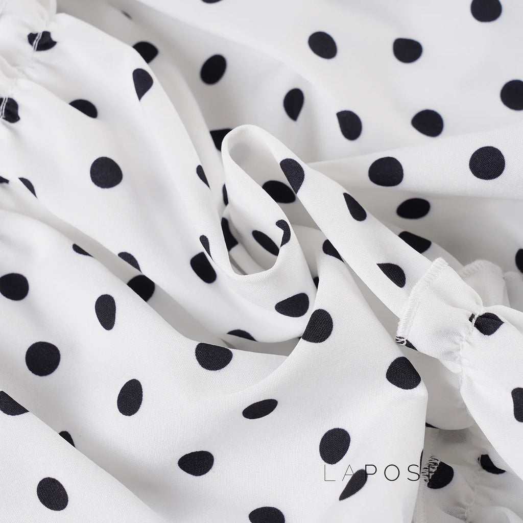 Leeanna Layered Polka Dot Skirt