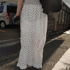 Leeanna Layered Polka Dot Skirt