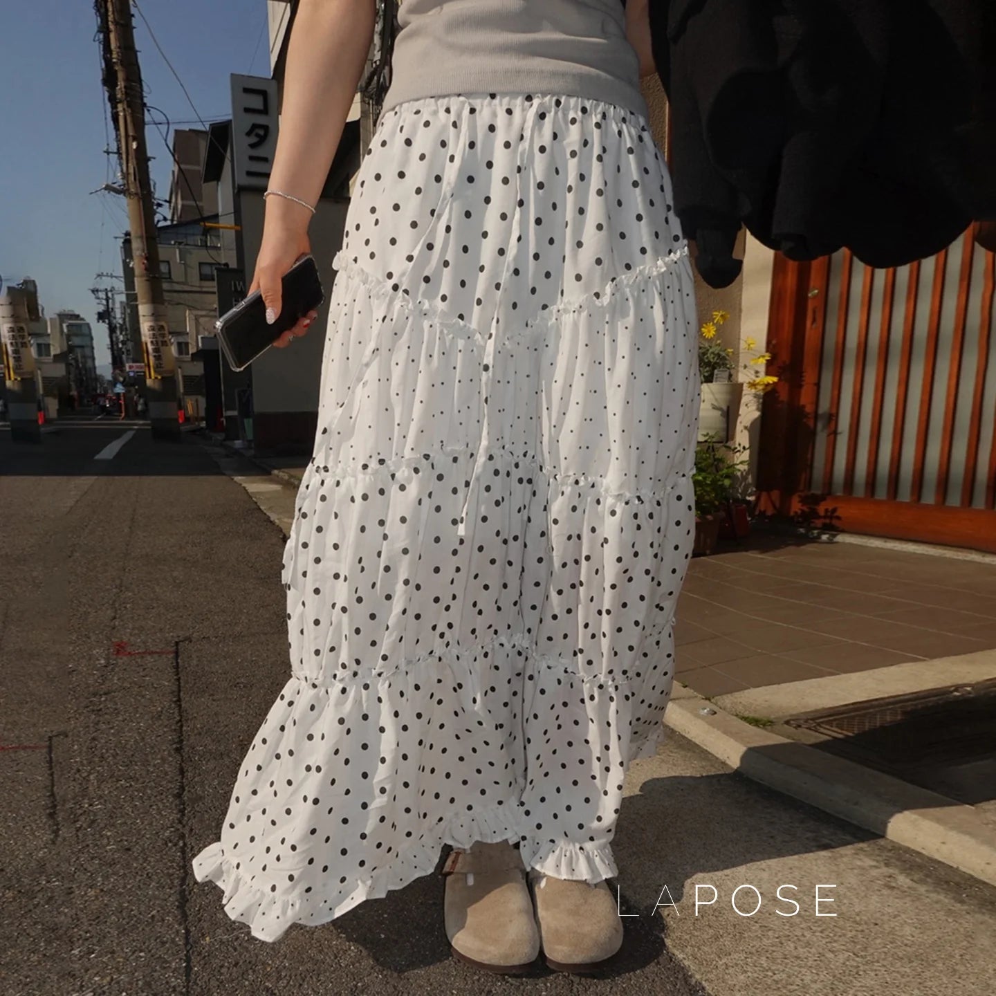 Leeanna Layered Polka Dot Skirt