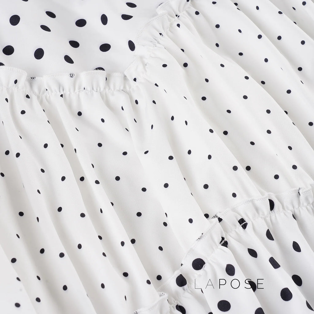 Leeanna Layered Polka Dot Skirt