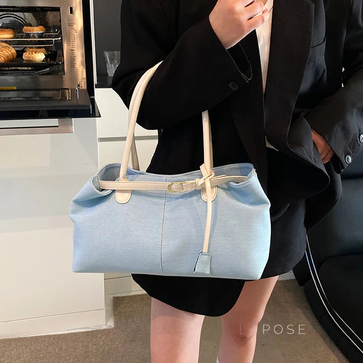 Leiana Colorblock Denim Tote