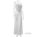 Lemon Strapless Sequin Maxi Dress