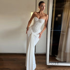 Lemon Strapless Sequin Maxi Dress