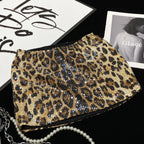 Leopard Sequin Low-Waist Mini Skirt