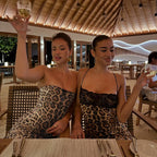 Leopard Sequin Two-Piece Skirt Set