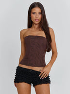 Lesley Strapless Mesh Corset Top