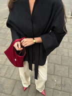 Leslie Belted V-Neck Jacket