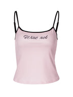 Letter Print Slim Fit Camisole