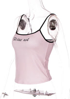 Letter Print Slim Fit Camisole