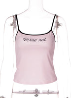 Letter Print Slim Fit Camisole