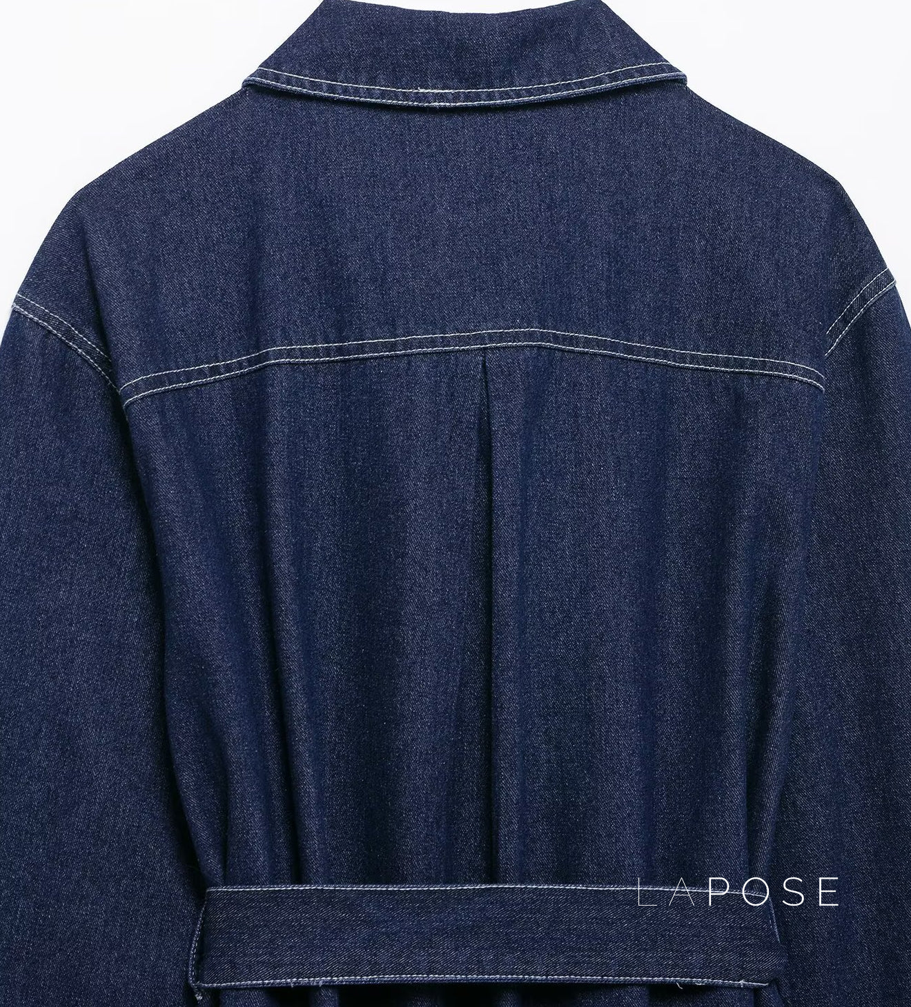 Lexie Belted Denim Jacket
