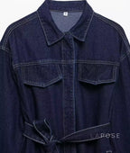Lexie Belted Denim Jacket