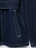 Lexie Belted Denim Jacket