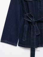 Lexie Belted Denim Jacket