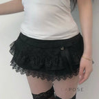 Leylani Bow Tiered Mini Skirt
