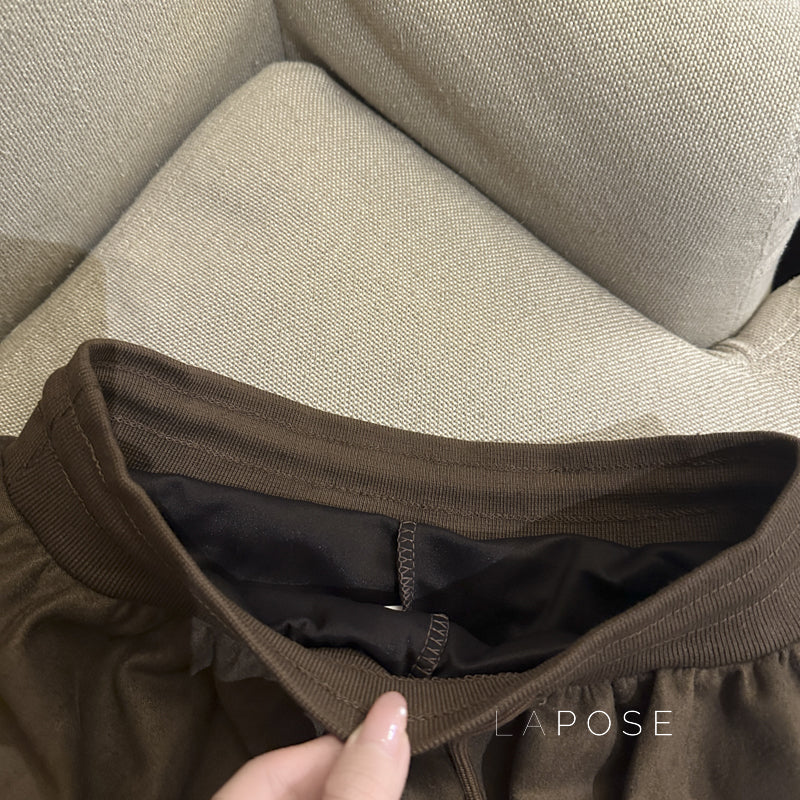 Liah Textured A-Line Mini Skirt