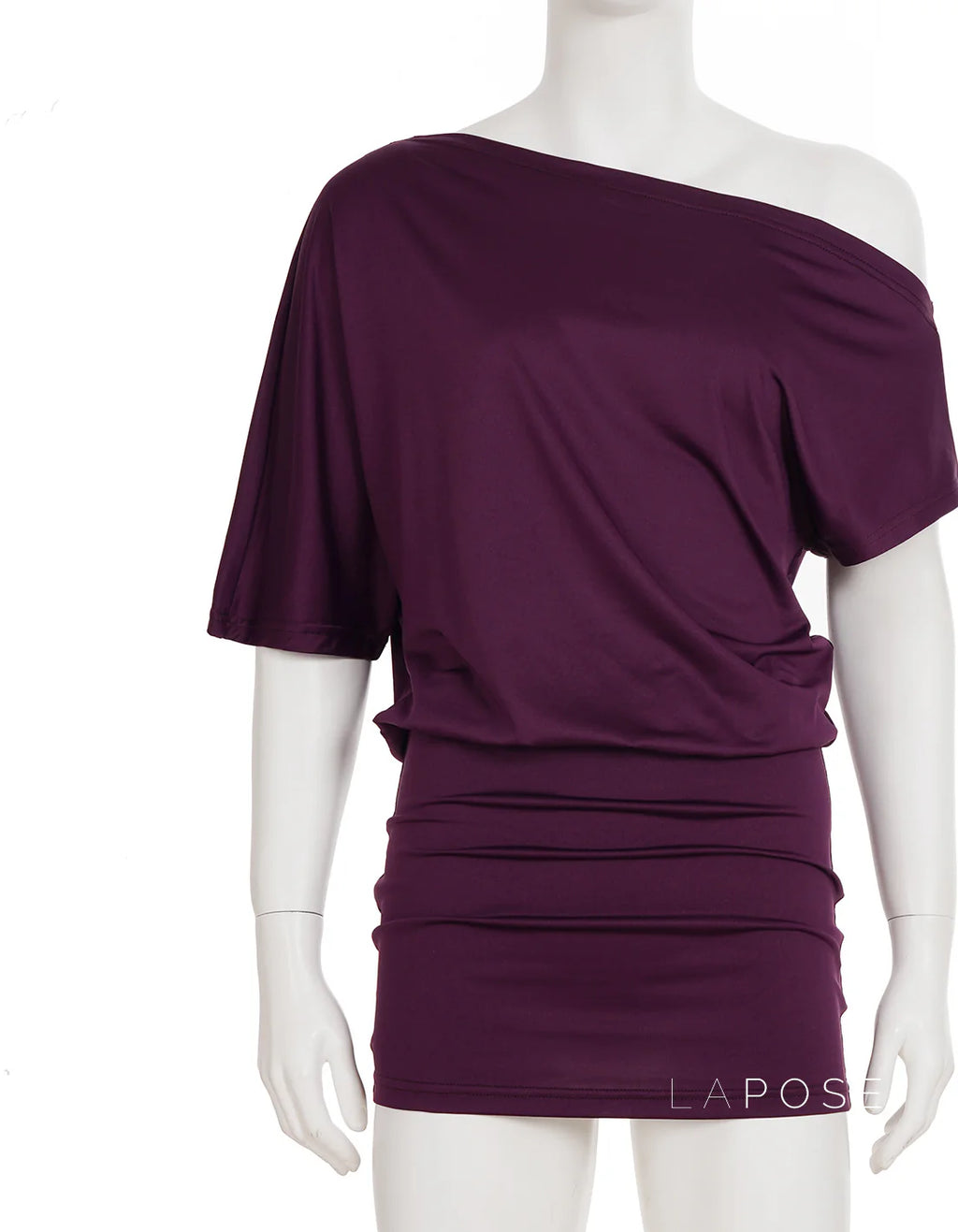 Lianne Ruched One-Shoulder Mini Dress
